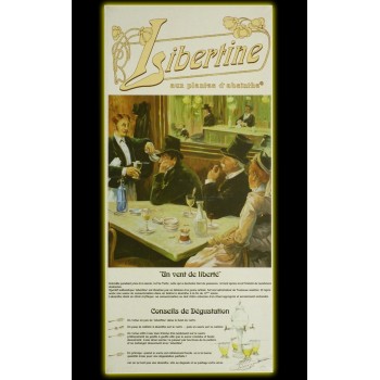 Coffret Libertine Originale 70cl verres et cuillères dos