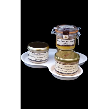 Assiette festive foie gras...