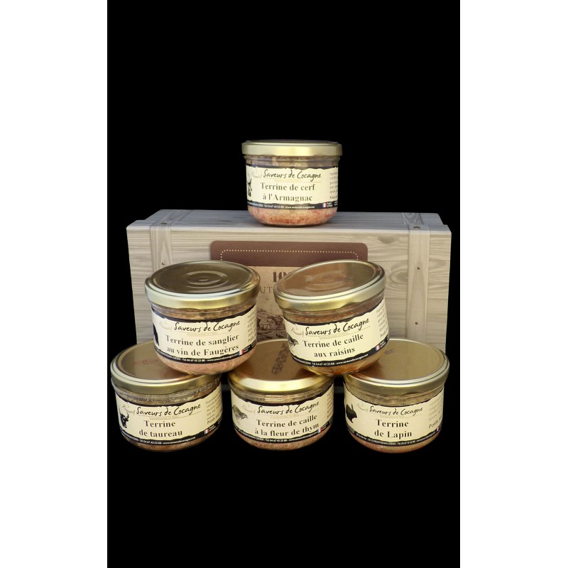 Coffret authentique assortiment de 6 terrines