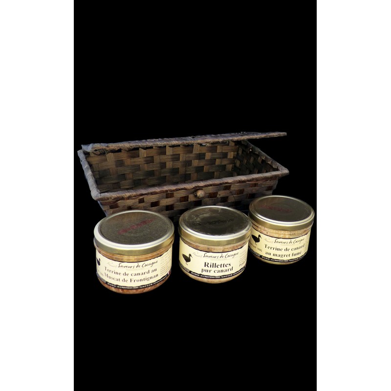 Coffret 3 terrines canard n°1