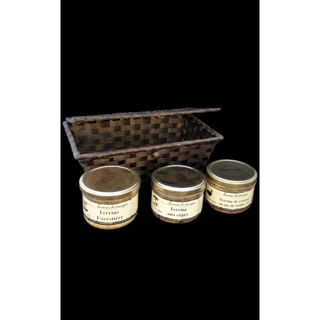 Coffret 3 terrines champignons n°2
