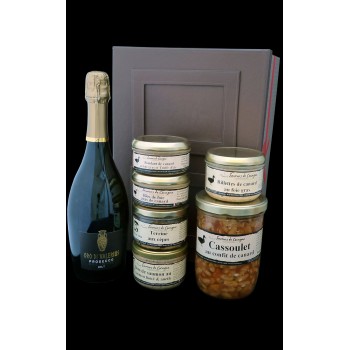 Coffret cadre photos Prosecco et cassoulet