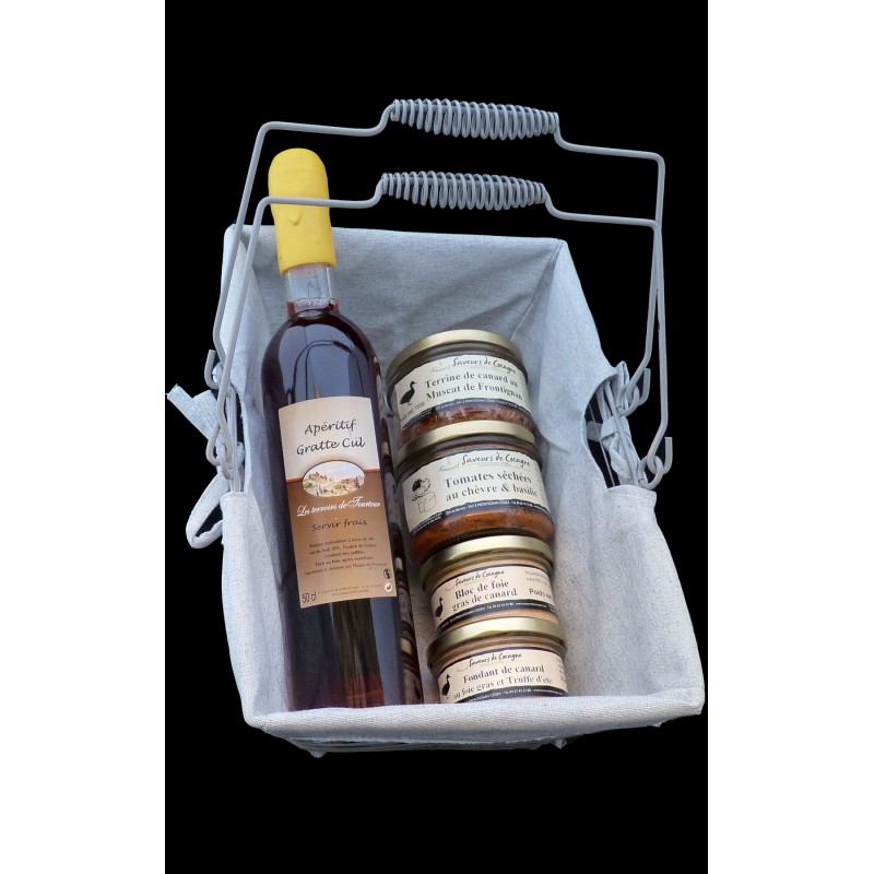 Panier métal apéro festif