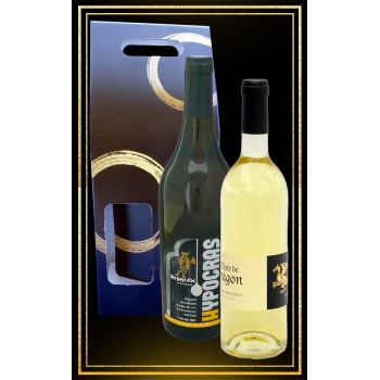 Coffret cadeau Hypocras Blanc et Hydromel moelleux Elixir de Dragon 75cl