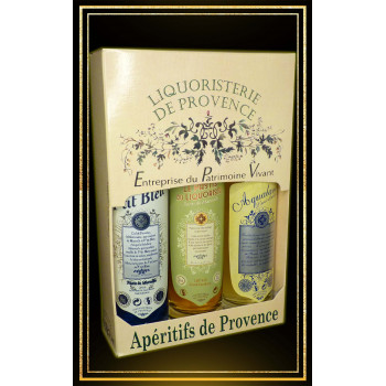 Coffret Anis et Pastis de Provence 3x10cl