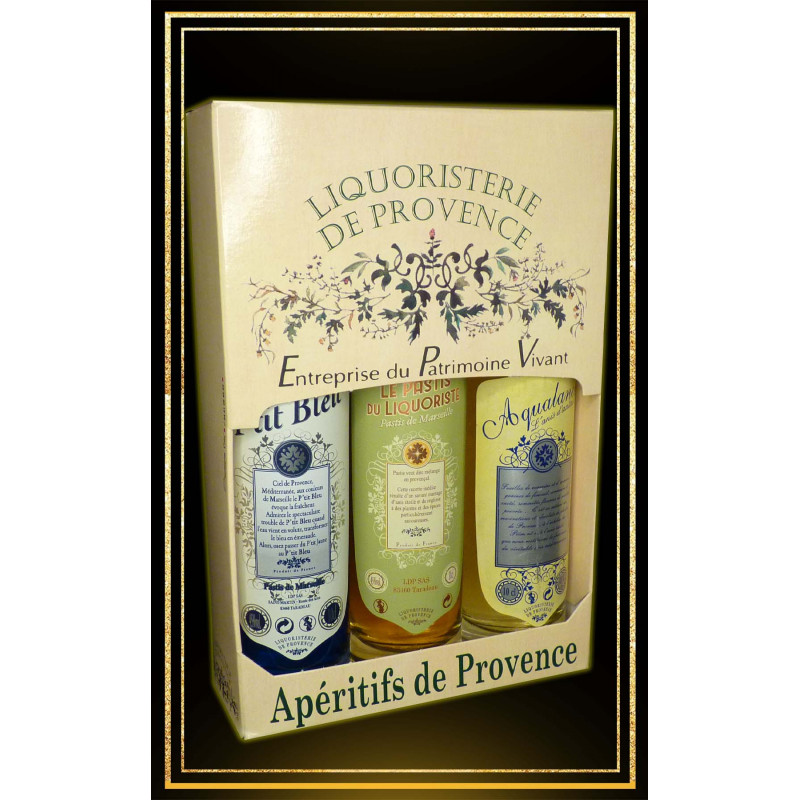 Coffret Anis et Pastis de Provence 3x10cl