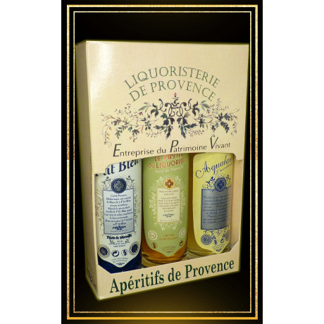 Coffret Anis et Pastis de Provence 3x10cl